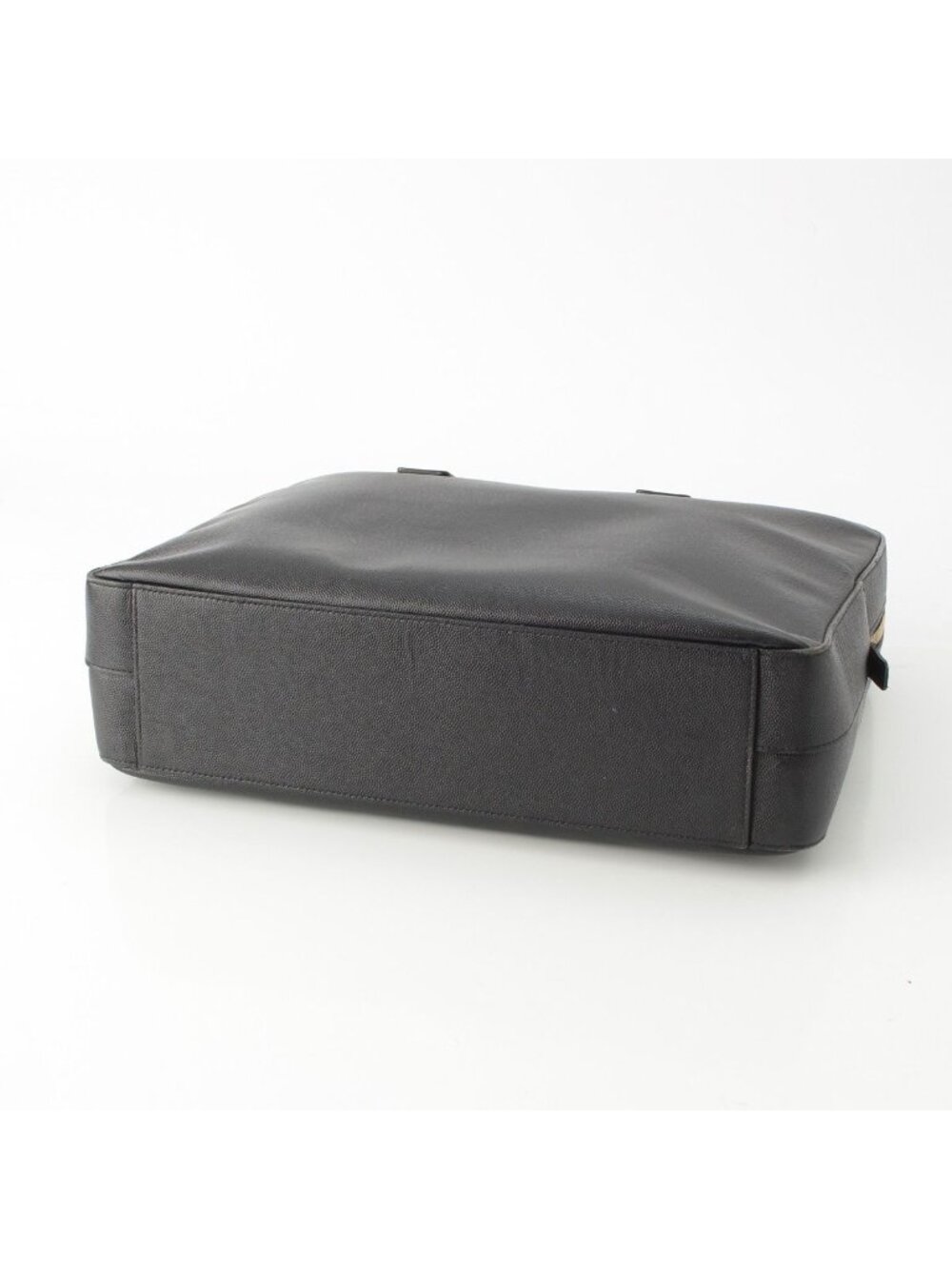 Saint Laurent Classic Museum Flat Leather Briefcase Black - Picture 5 of 10